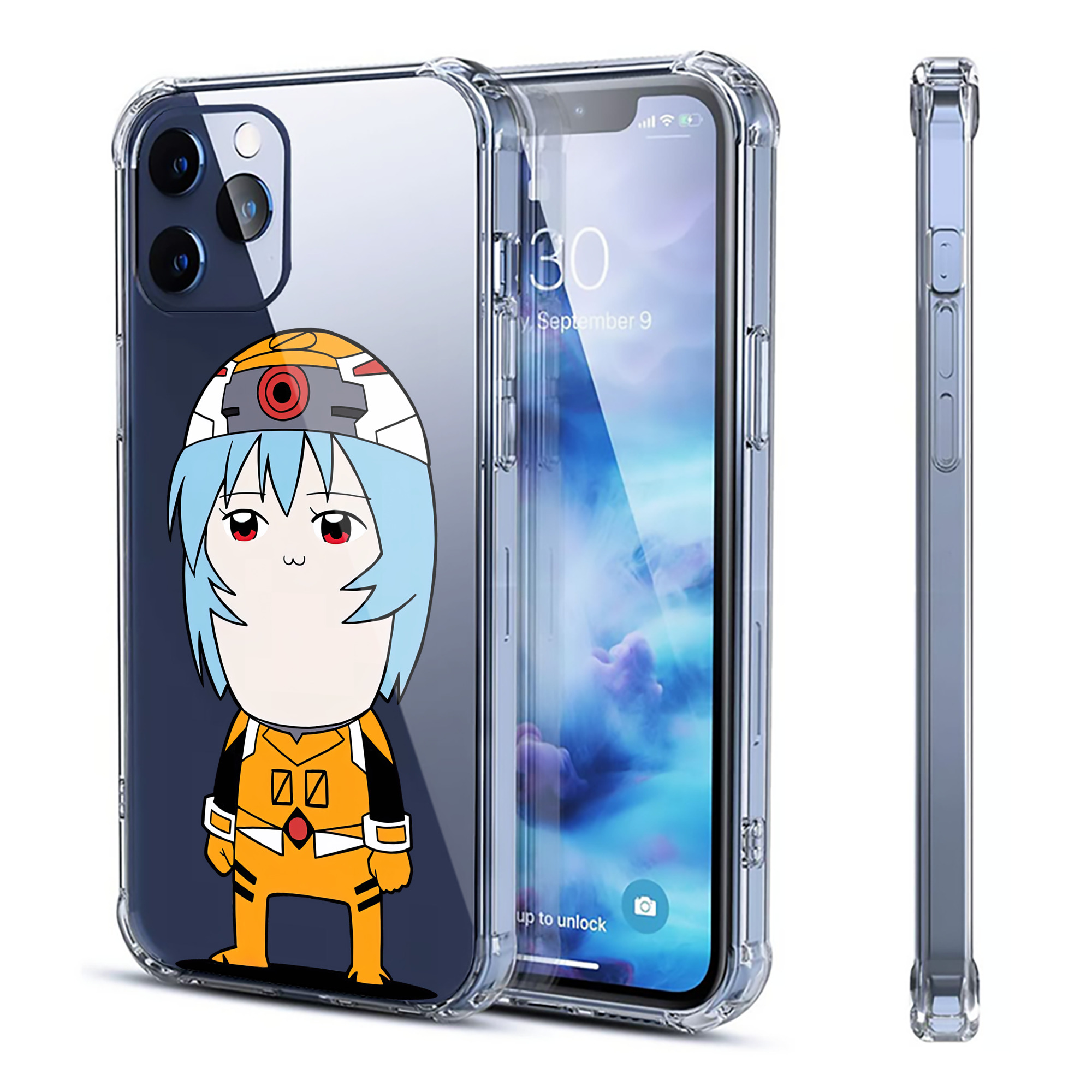 （画像用） EVA 新世紀エヴァンゲリオン 【iPhone 12シリーズ対応】透明スマホケース（クリアソフトケース）